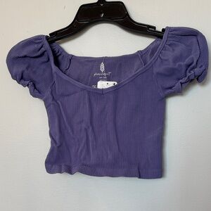 FP Movement by Free People Purple Crop Top